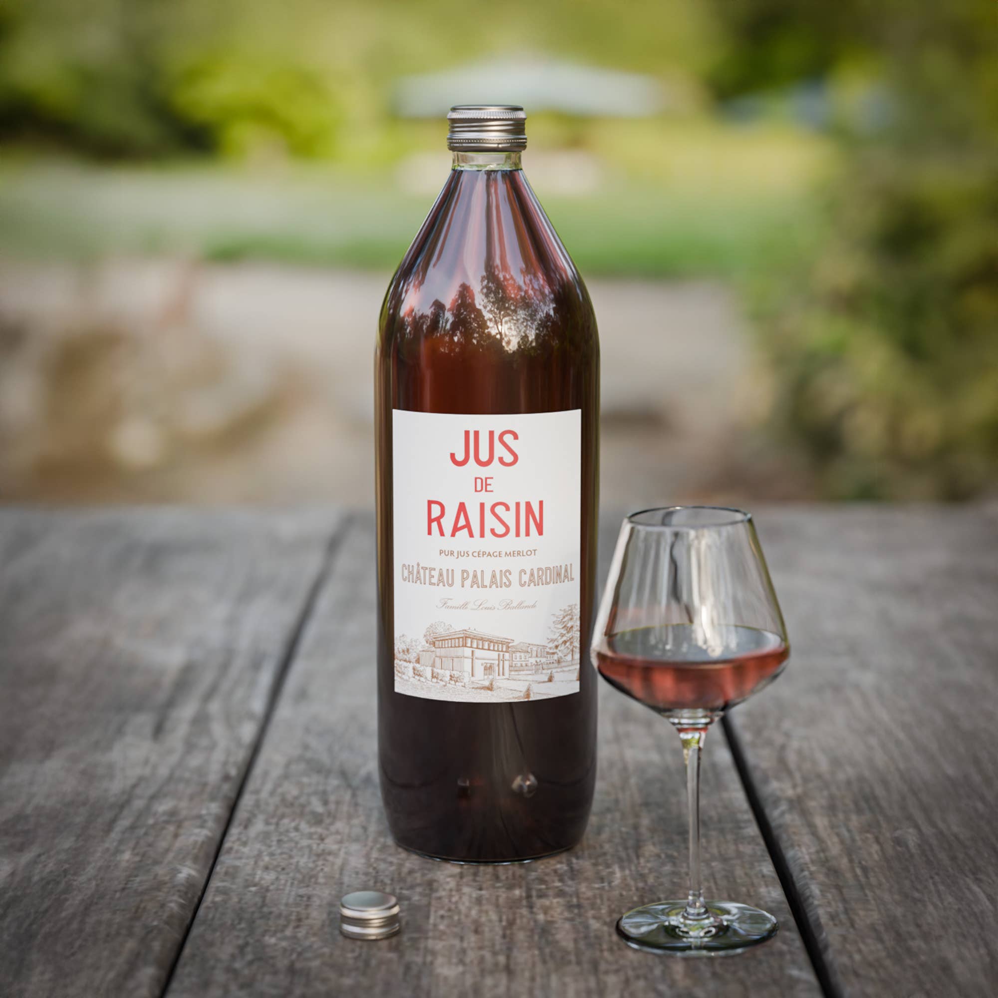 Château Palais Cardinal - Wholesale Fruit Juice - Grape juice from Château Palais Cardinal – 100% Merlot - 1L3