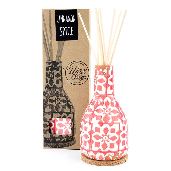 Wax Design - Venta al por mayor Difusores de palitos - Difusor Ceramica Mosaico 150Ml Terracota/Canela