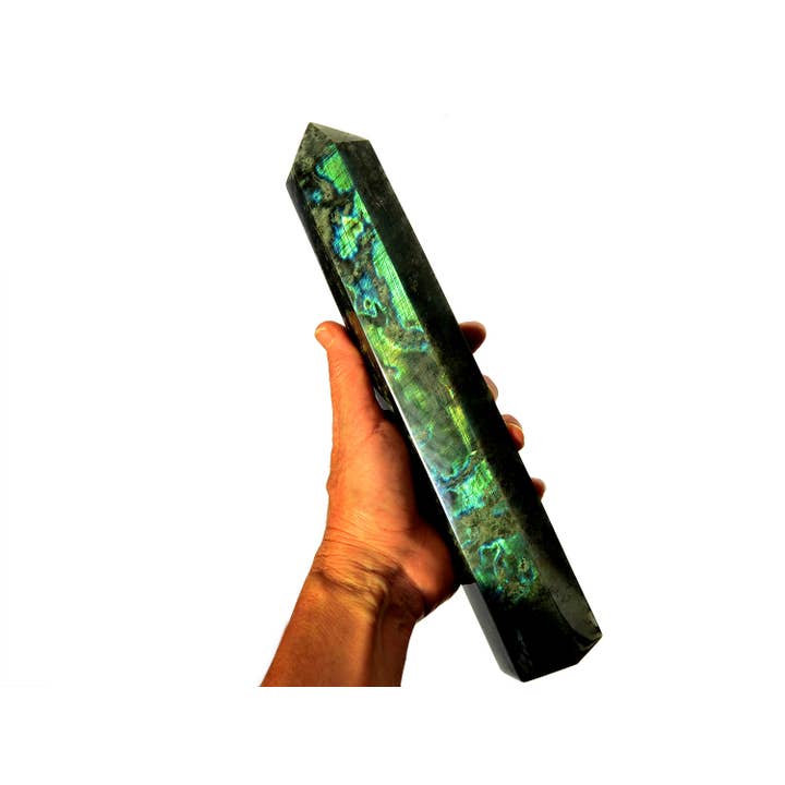 Kaia & Crystals - Wholesale Spiritual Stone/Crystal - XXXL Labradorite Crystal Tower 1.000g+