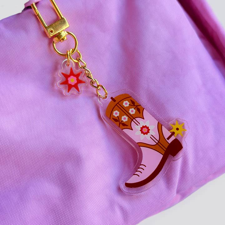 Clear Boot Keychain/Charm for wholesale by Have A Nice Day