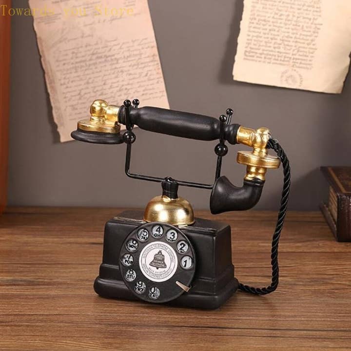 Holiday Farm - Wholesale Decorating Tool - Retro Resin Telephone – Vintage Home & Shop Decor