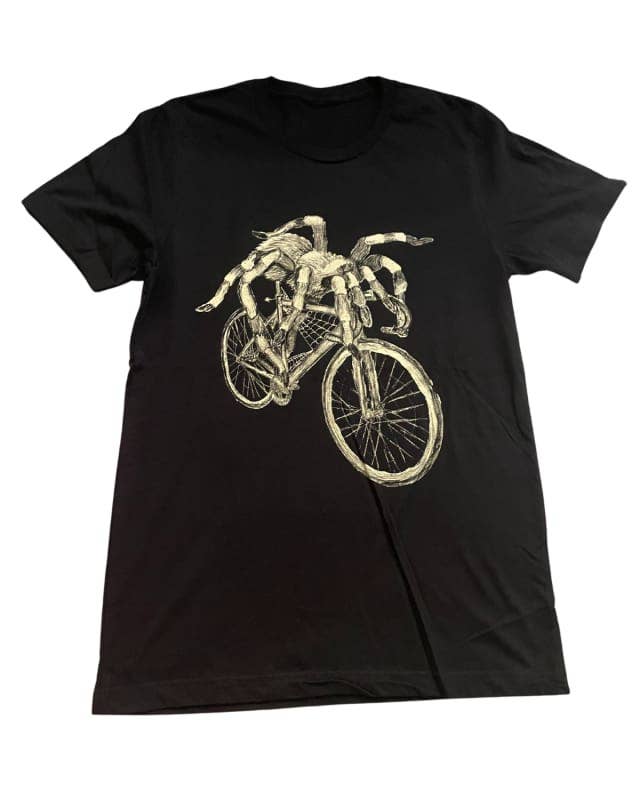 Dark Cycle Clothing – Engroshandel T-shirt med print - Herre – Spider on A Cykel Herre/Unisex skjorte3