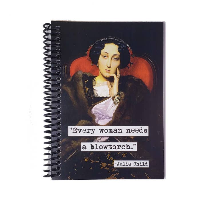 Blowtorch Quote Blank Notebook for wholesale by ChicalooKate
