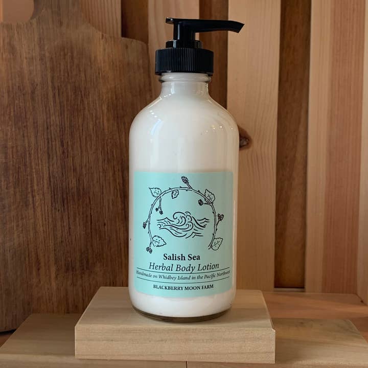 Salish Sea Herbal Body Lotion for wholesale by Blackberry Moon Farm Body Care