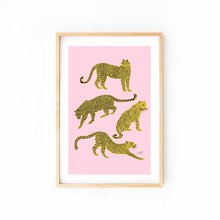 Lindsey Kay Collective - Wholesale Art Print - Leopards Illustration - Art Print3