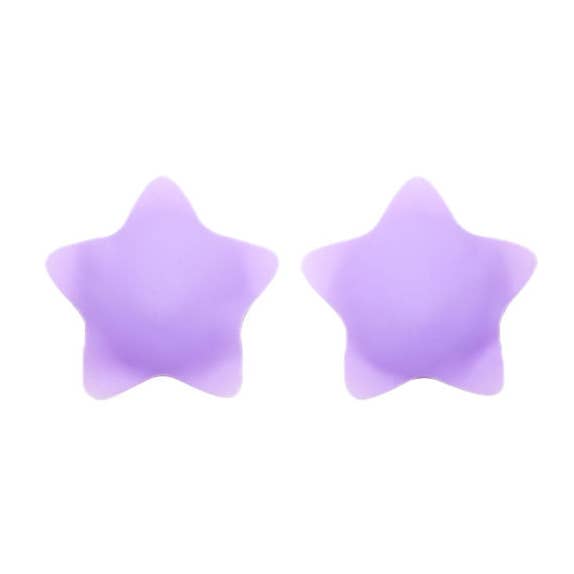 Star Nipple Covers in Purple | Seamless & Reusable for wholesale by TITA