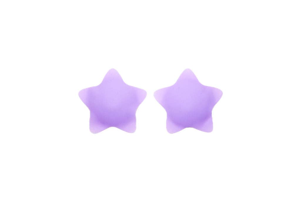 TITA - Wholesale Nipple Pasties - Women's - Star Nipple Covers in Purple | Seamless & Reusable
