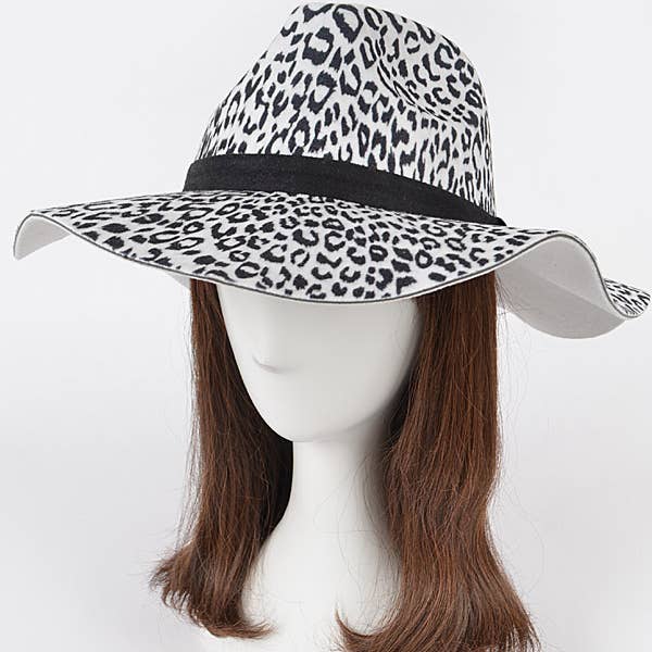 Shop Neighbors - Wholesale Fedora - Women's - Leopard Print Fedora