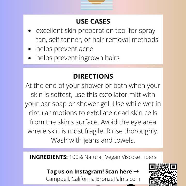 Bronze Palms Beauty – Großhandel Peeling-Handschuhe/-Fäustlinge – Peeling-Handschuh Kessa für Körperpeeling und Dusche8