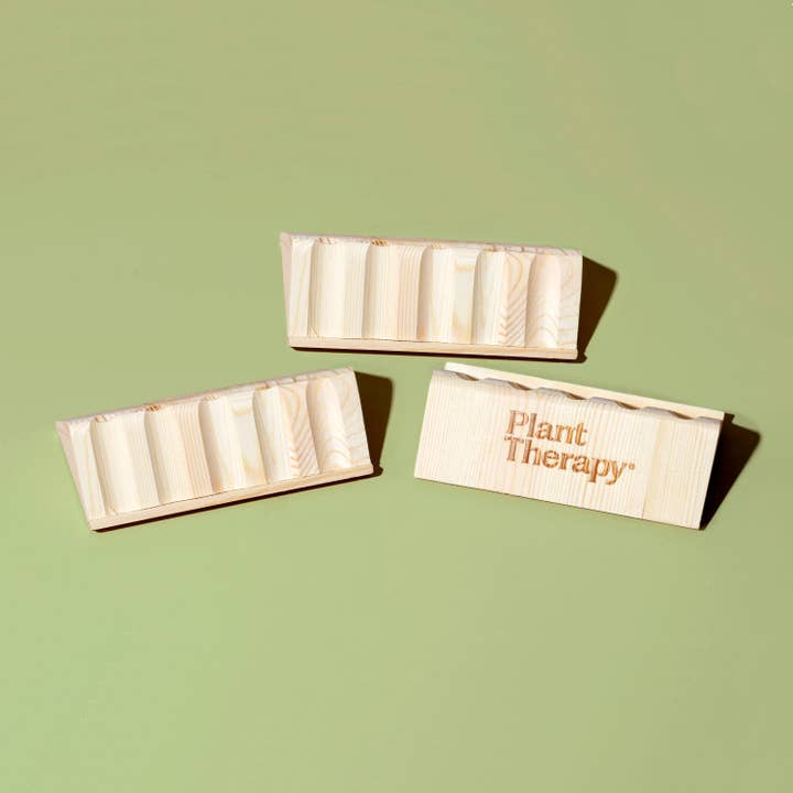 Plant Therapy - Wholesale Essential Oil Holder - Essential Oil Wooden Storage Display - Set of 32