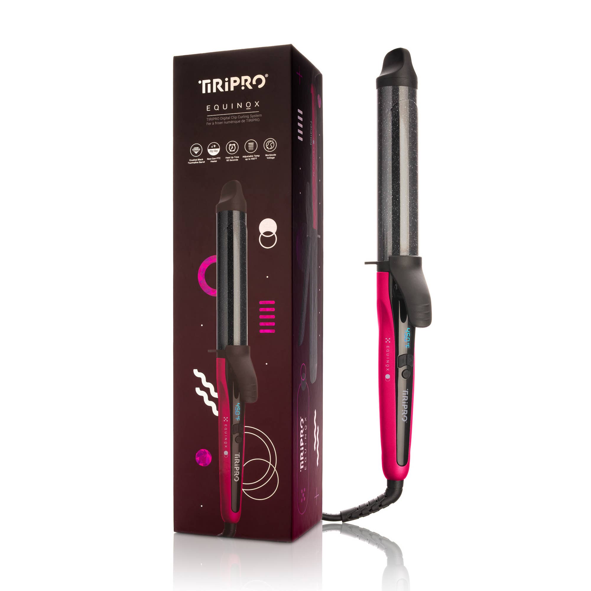 Tiri Pro - Wholesale Curling Iron/Wand - Equinox Digital 32mm Professional Clip Curler11
