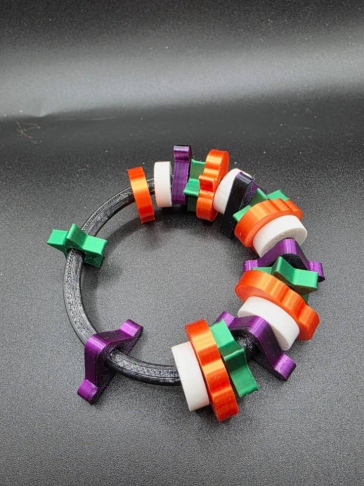 3dFidgets Halloween spooky themed fidget hand stimming bead roller for wholesale by 3dFidgets