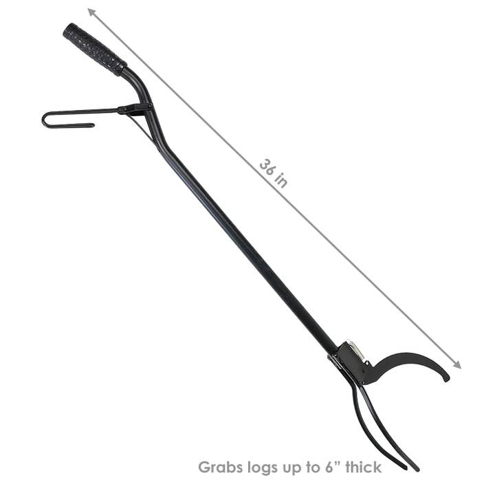 Sunnydaze Decor - Vente Foyer - Pince à bois de chauffage à ressort en acier de 36 po3