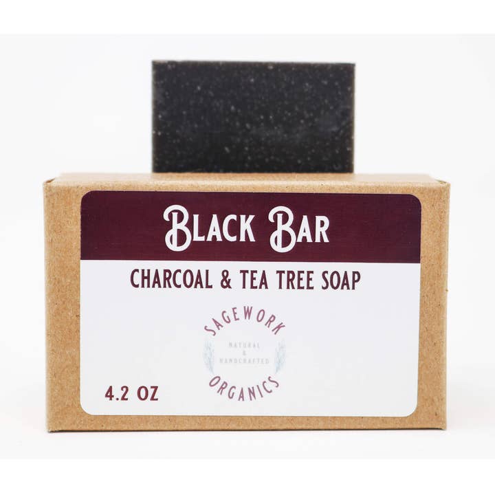 Soap Bar - Black Bar for wholesale by Sage Work Organics Inc.