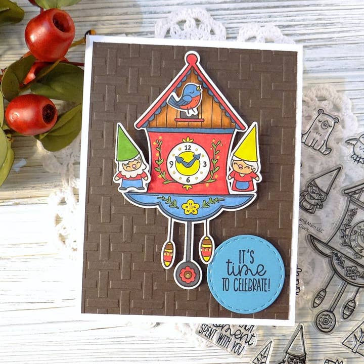 Pink and Main – wholesale Rubber/decorative stamp – Cuckoo Clock3