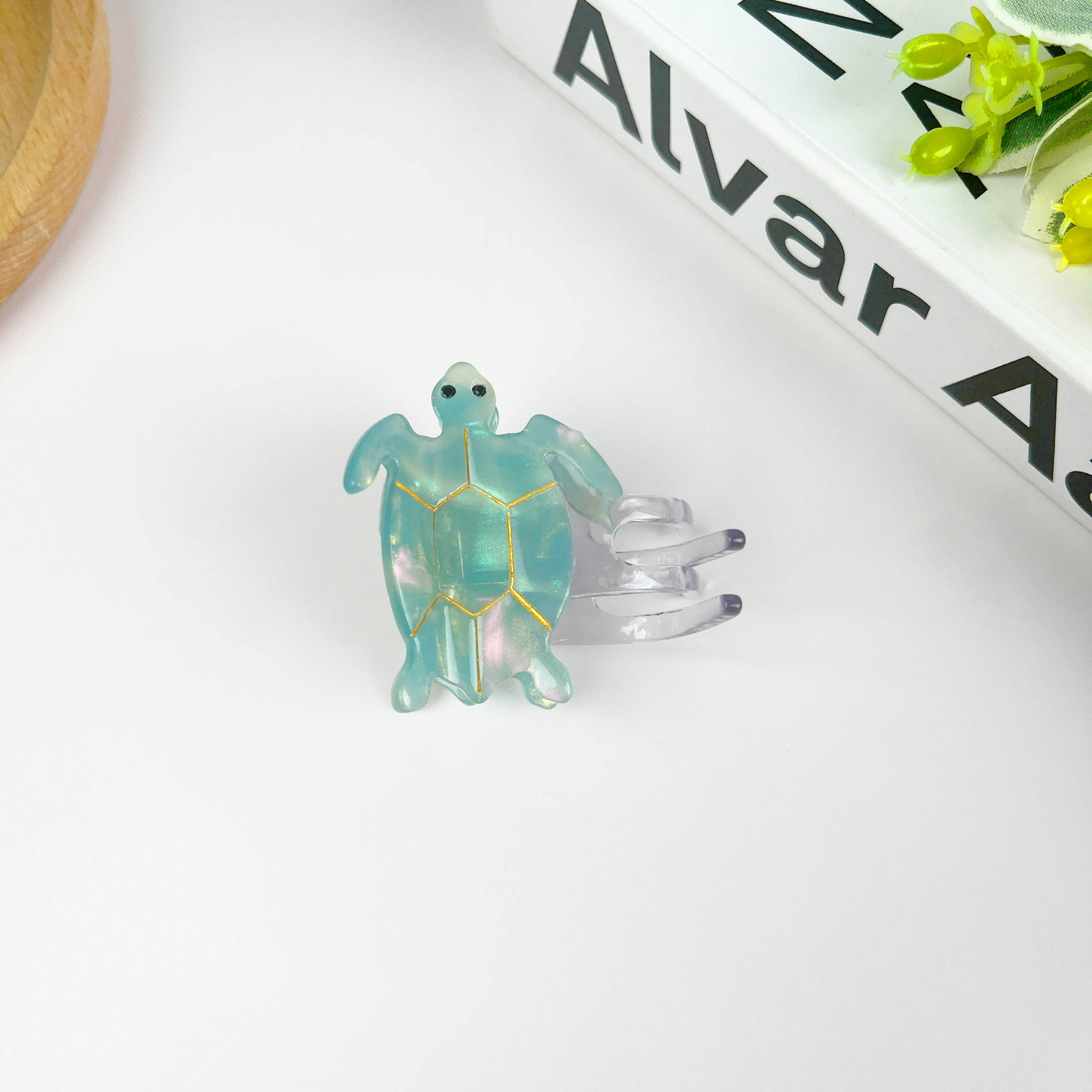 TheDivaSoap - Vendita all'ingrosso Fermaglio per capelli - Donna - Clip per capelli a forma di artiglio di tartaruga blu1