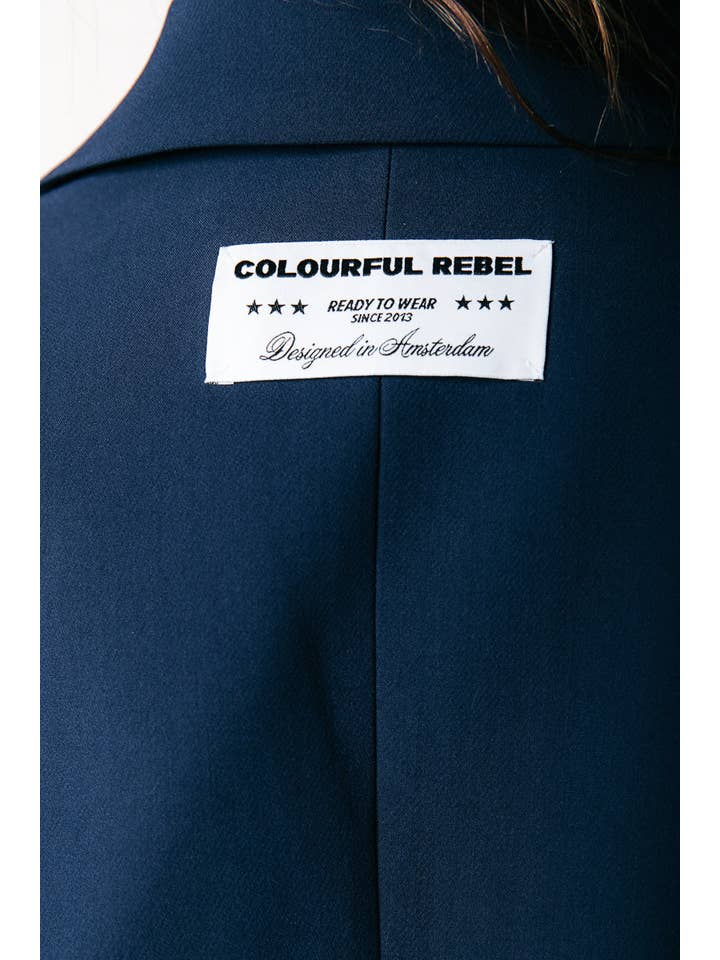 Gemma Contrast Blazer | Navy for wholesale on Faire3