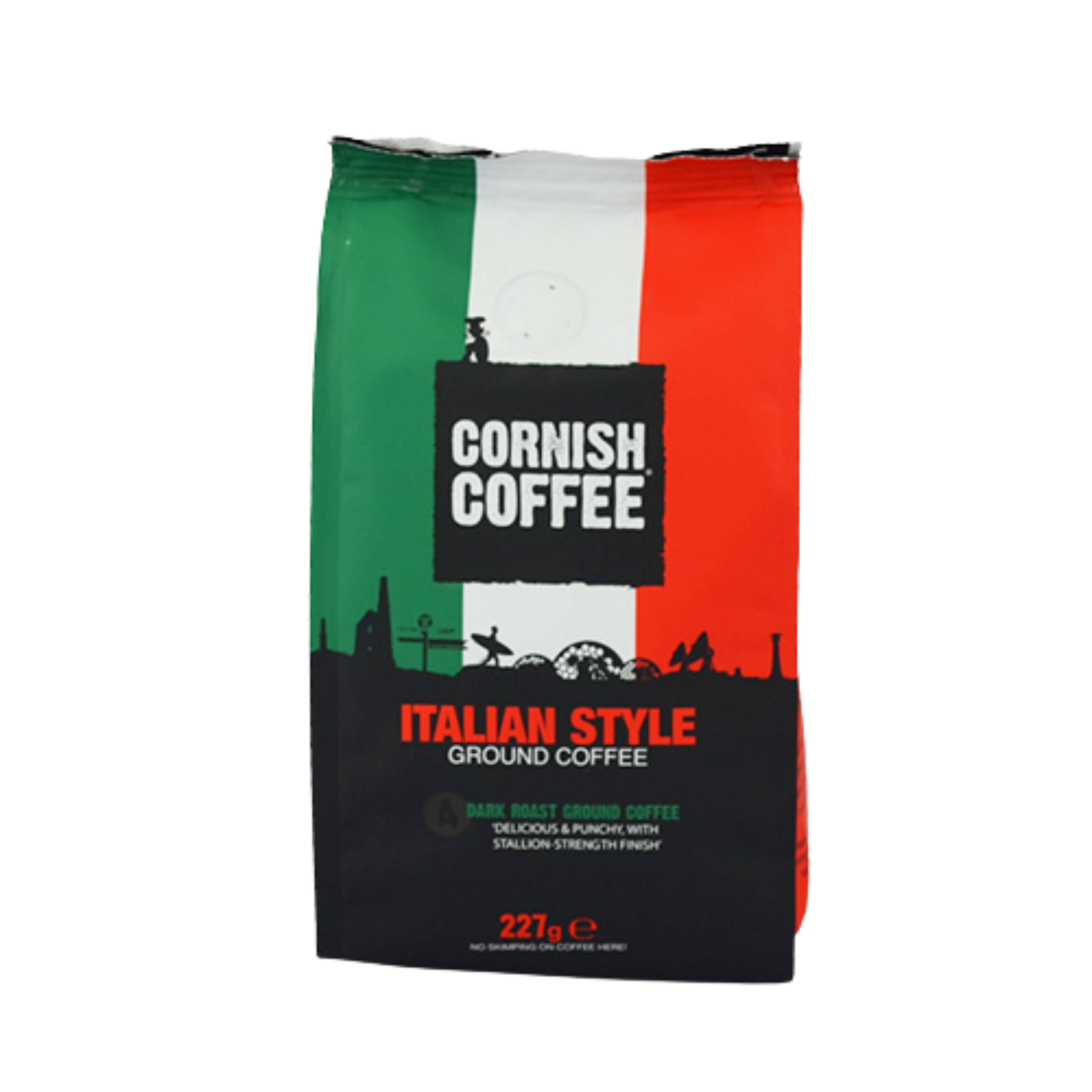 Cornish Tea and Cornish Coffee – Grãos de café por atacado – 6x 227 g de café Cornish estilo italiano
