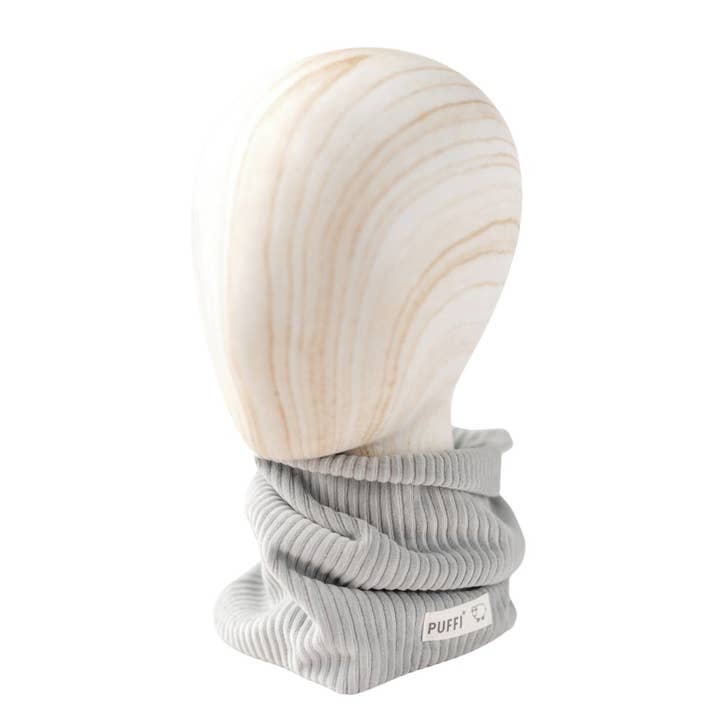 Barnhalsduk - ribbad plysch mint för wholesale av PUFFI