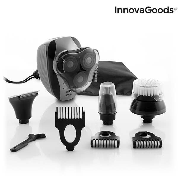 InnovaGoods - Vendita all'ingrosso Rasoio elettrico - Uomo - Rasoio Ricaricabile Ergonomico Multifunzionale 5 in 11