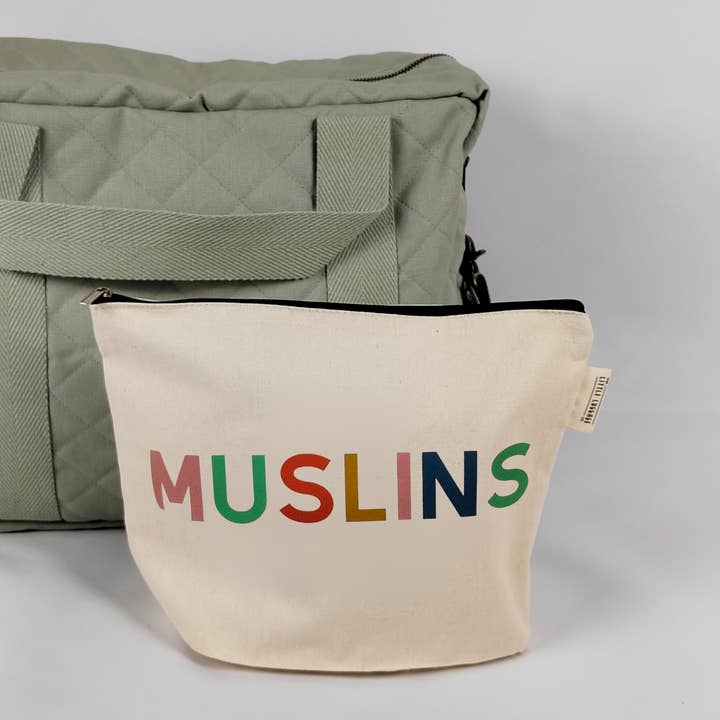 XL Muslins Zipped Pouch for wholesale by The Little luggage Co
