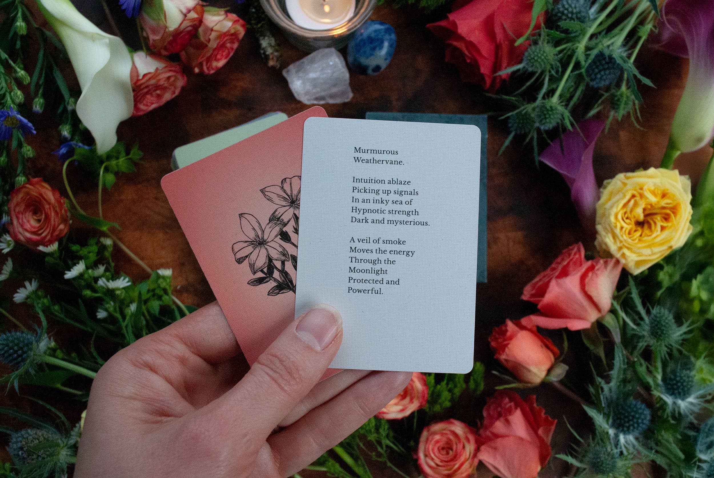 Velvetback - Wholesale Tarot Cards - 2.5" x 3.5" 60-Card Botanical Poetry Oracle Deck5