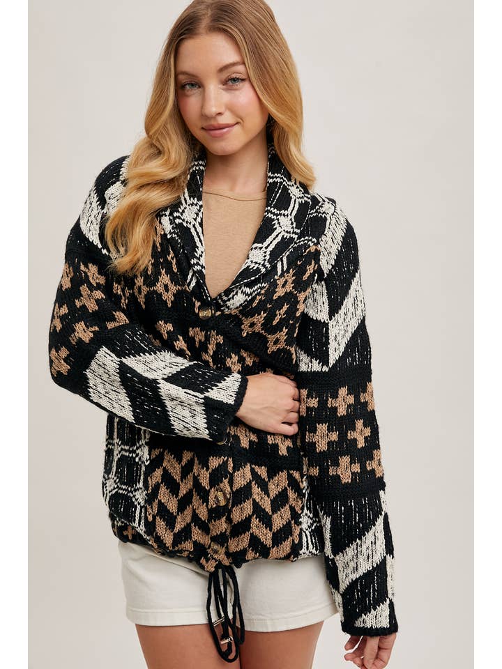 Peace Love Line - Wholesale Cardigan - Women's - PL4304 - BUTTON DOWN KNIT SWEATER CARDIGAN9