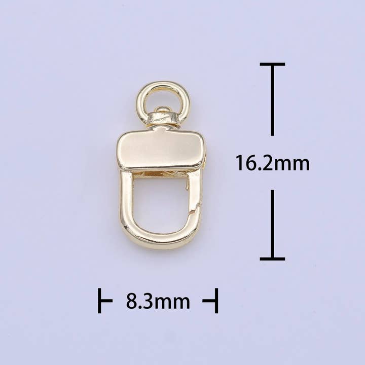 Aim Eternal – wholesale Clasp – Small Gold Swivel Parrot Snap Push Gate Clasps Closure For Jewelry Making | K-2481