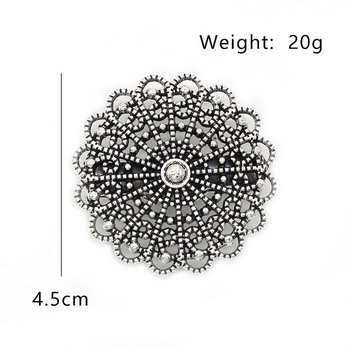 ACCITY - Wholesale Scarf Clip - Women's - NEW COLLAR CLIP RETRO FLOWER CARDIGAN SHAWL CLIP_CWMM22038