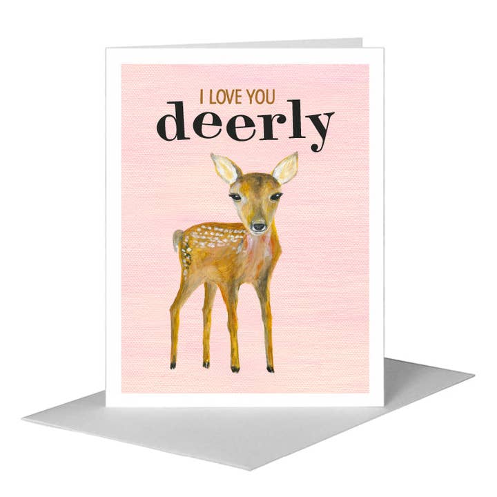 Faon, Carte de vœux (#8449CA) pour la vente par Printed Canvas