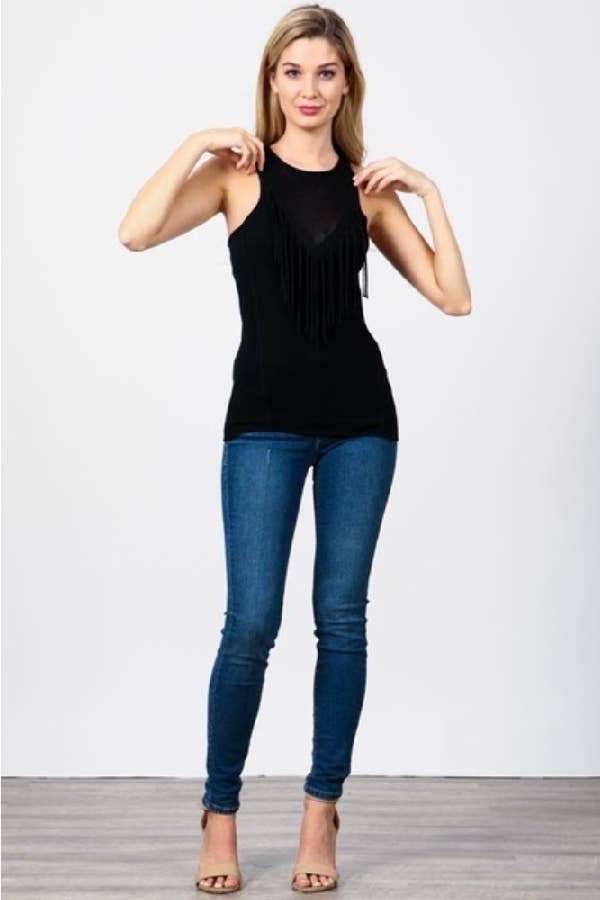 Hesperus - Wholesale Knit Top - Women's - TEXTURED TOP WITH FRINGE4