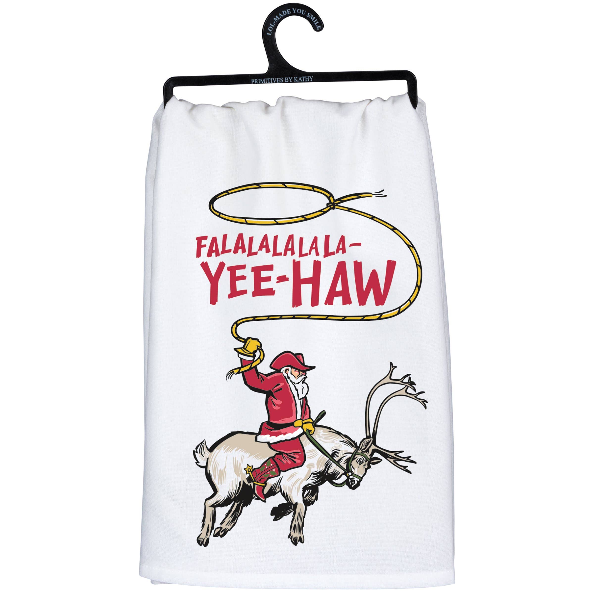 Primitives by Kathy - Wholesale Tea Towel - YeeHaw Kitchen Towel0