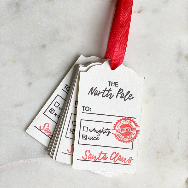 Stack Paper Press - Wholesale Gift Tag - Gift Tags from Santa3