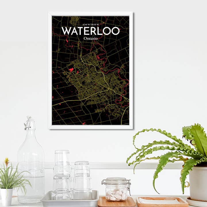 OurPoster.com - Wholesale Poster - Waterloo City Map Poster147