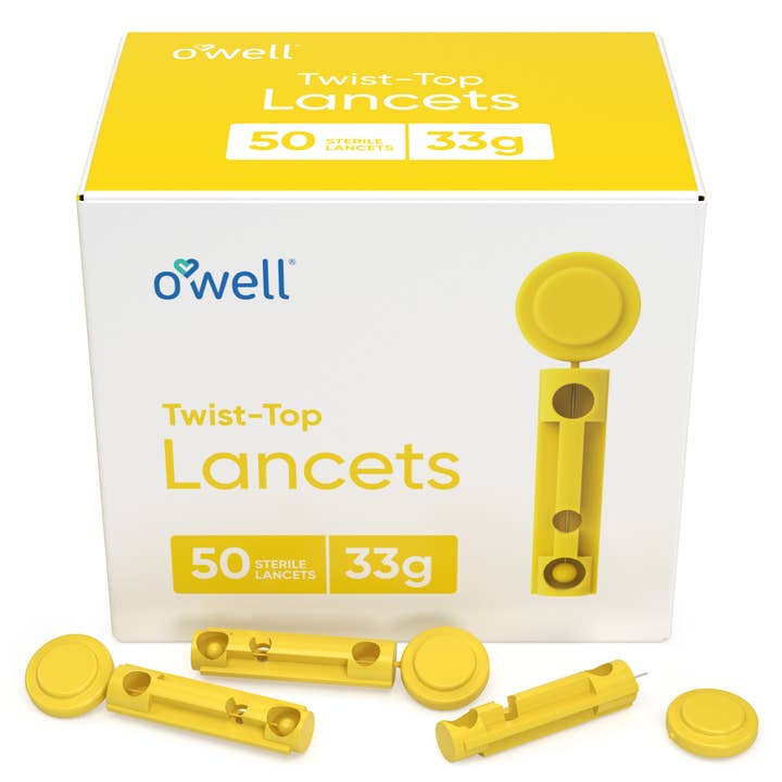 OWELL LLC - Wholesale First Aid Kit - OWELL Twist Top Lancets, 33 Gauge