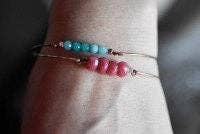 MadamLili - Wholesale Cuff Bracelet - Aquamarine bangle - rose gold plated maritime jewelry8