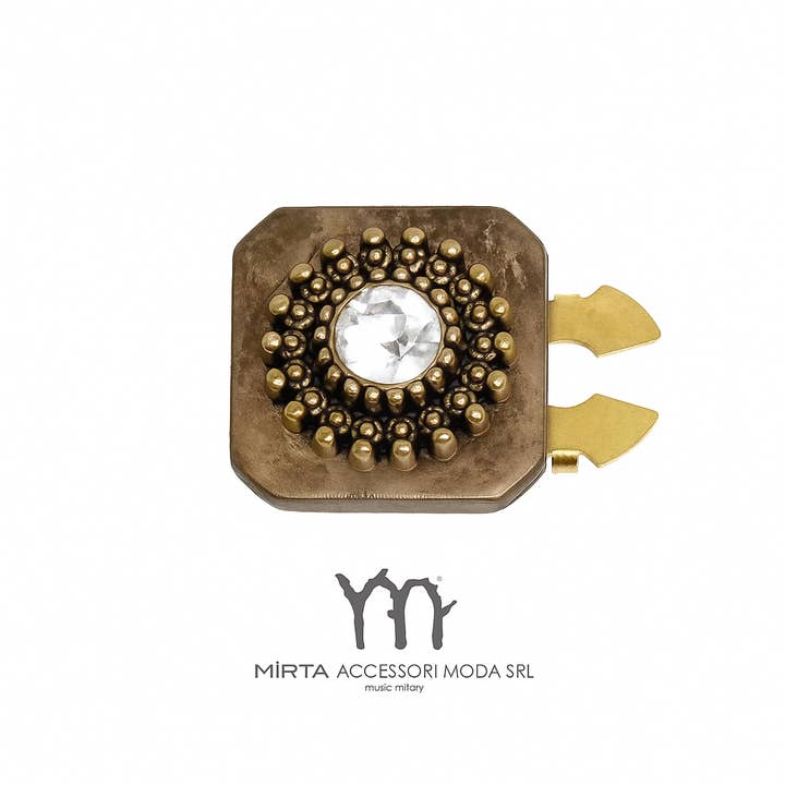 Jewel button cover with crystal for wholesale by Mirta Accessori Moda