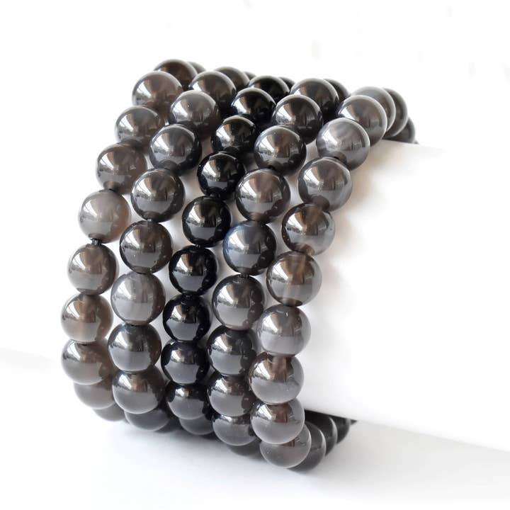 Soothing Crystals - Wholesale Beaded Bracelet - Healing Bracelet | Black Obsidian | Gemstone Bracelet11