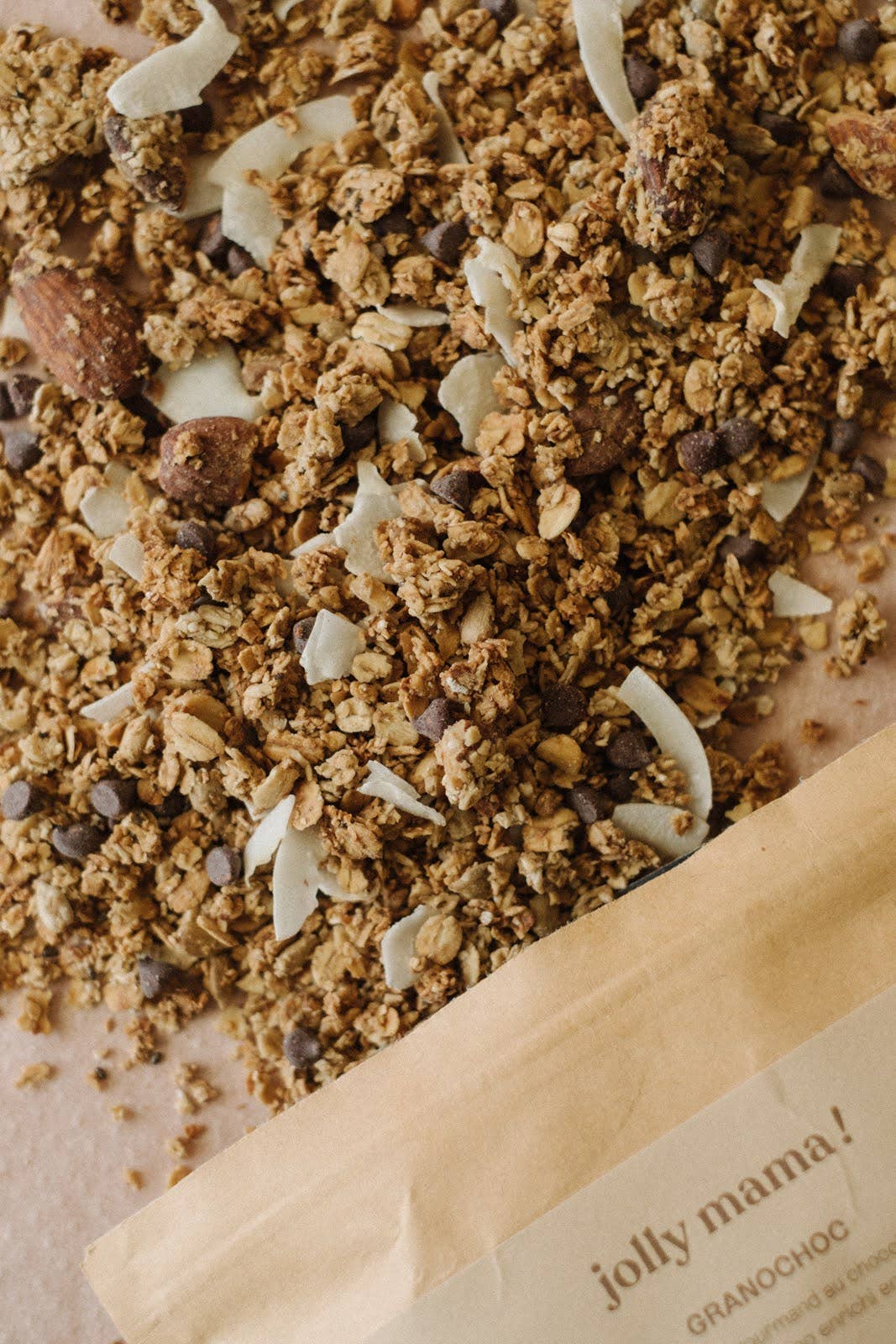 JOLLY MAMA - Wholesale Granola - Granoshock - Chocolate granola enriched with iron1