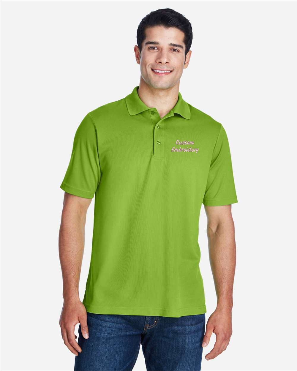 One Nine - Vente Polo – homme - Polo-shirts personnalisés avec texte brodé pour entreprises4
