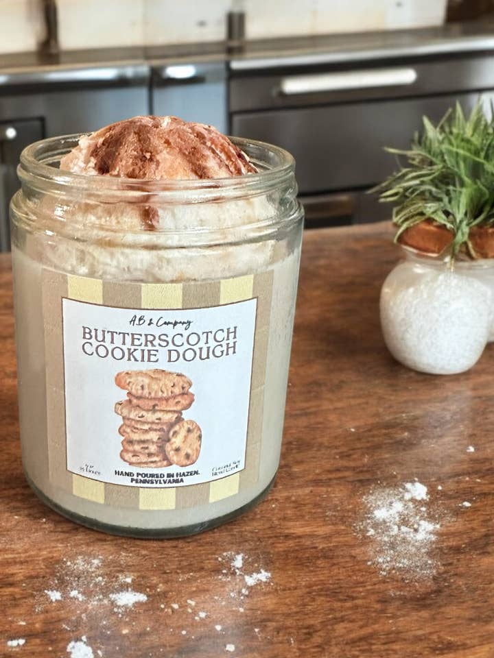 Butterscotch Cookie Dough Coconut Soy Candle for wholesale by AB And Company