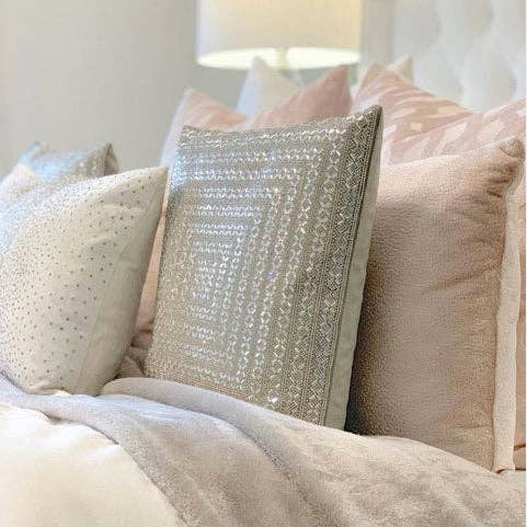 Sparkles Home - Wholesale Throw/Decorative Pillow - Madison Avenue Rhinestone Pillow12