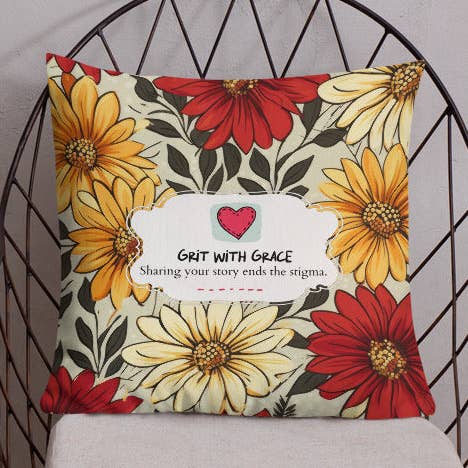 Floral Lover's Botanical Throw Pillow for wholesale by Grit with Grace, LLC