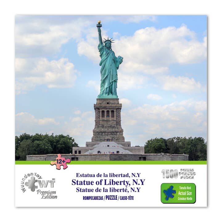 Jigsaw Puzzle A Estátua da Liberdade 1500 peças por atacado de Wuundentoy