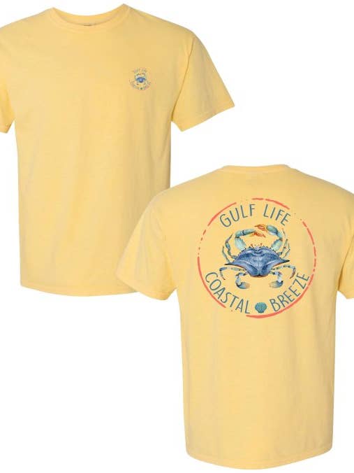 Coastal Breeze Blue Crab Tee for wholesale by Coastal Breeze Tees