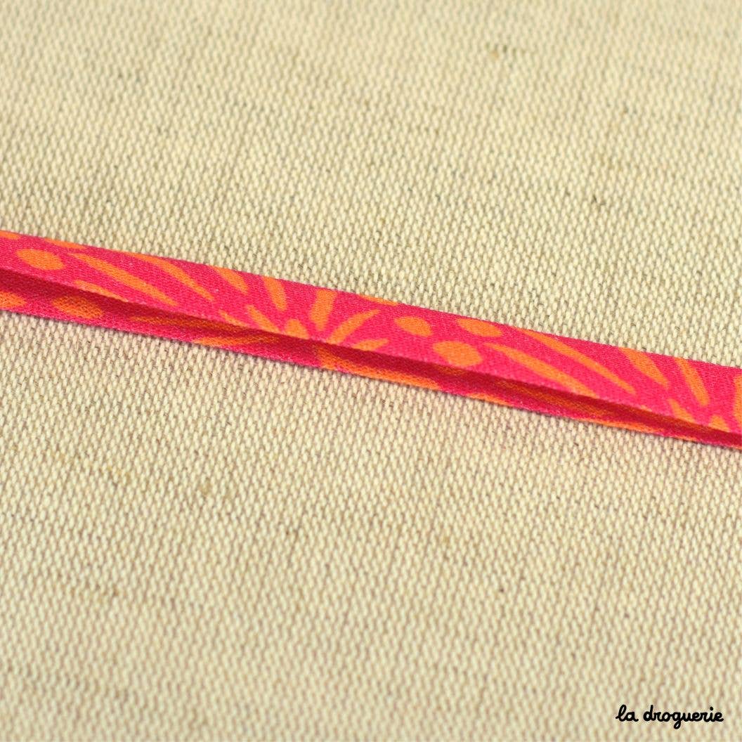 LA DROGUERIE - Wholesale Ribbon - Gift Wrapping - Spice Bias - Saffron - folded width 10 mm1