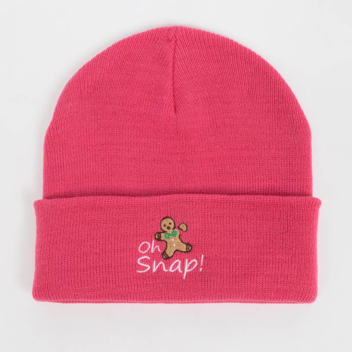 David And Young - Wholesale Beanie - Women's - Oh Snap Gingerbread Man X-Mas Christmas Beanie