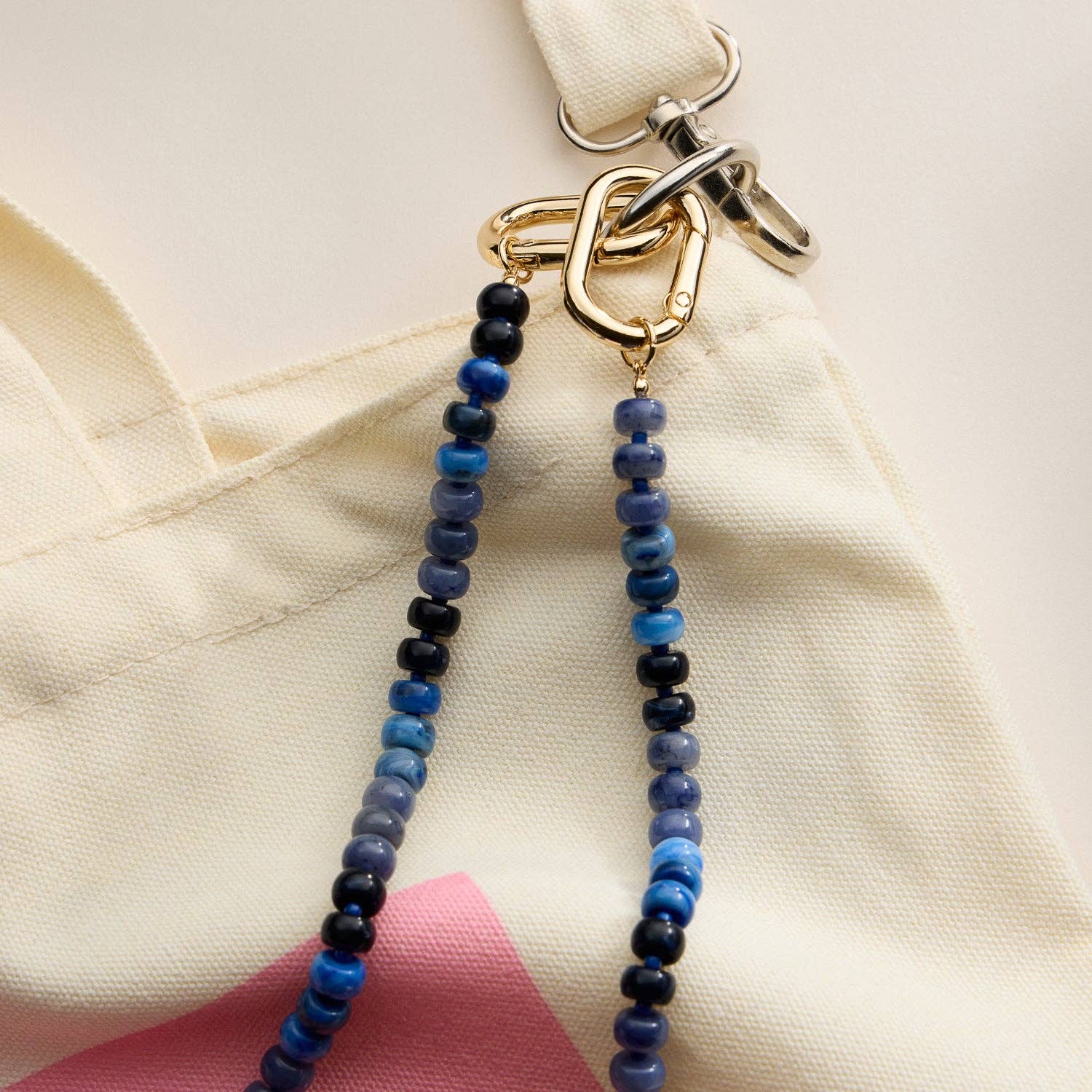 Frem - Wholesale Purse/Bag Accessory - Women's - Colorful Beaded Bag Charm with Gold Clasp Trendy Accessory15