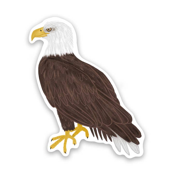 Bald Eagle Vinyl Sticker - USA National Bird for wholesale by Proper Wolf