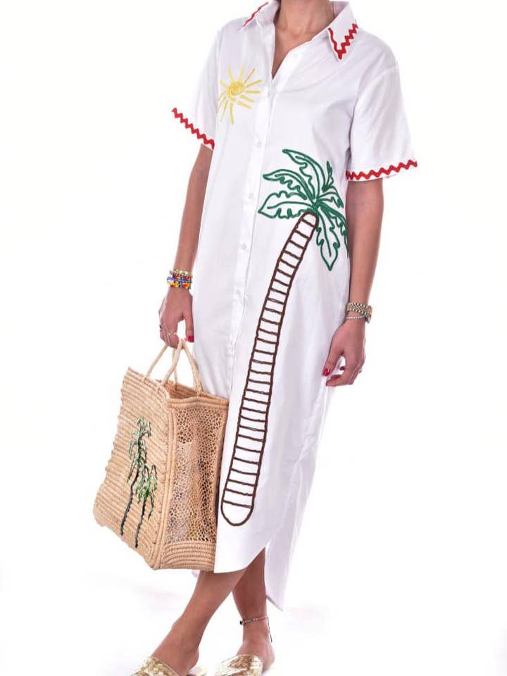Palm Shirt Dress for wholesale by Bits and pieces to go